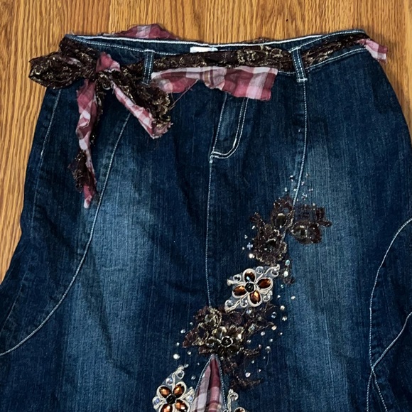 NWT-West 36th vintage denim maxi skirt - Picture 8 of 8